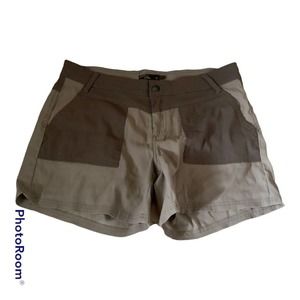 prAna Shorts 12 Khaki Kittle Utilty Outdoor Hiking Outdoor Cargo Brown Camping